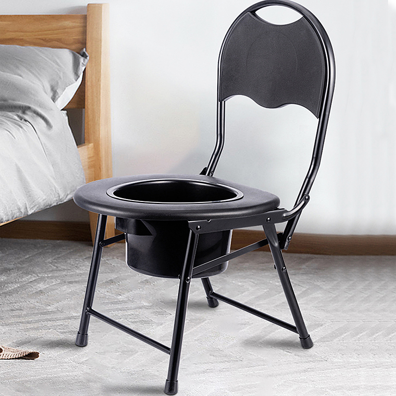 加厚靠背孕妇座便器农村旱厕坐便器受伤简易蹲便器老人折叠坐便椅