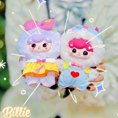 娃三岁billieV3 比莉睡衣甜梦派对毛绒盲盒随机1个 可爱公仔挂件