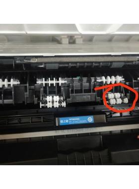 适用 HP M132NW M104 106定影滚轮134 130A 出纸杆白色小轮子弹簧