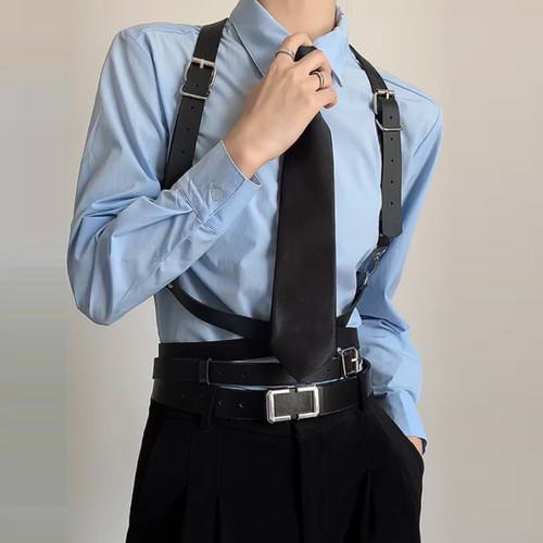 休闲浅蓝色长袖衬衫cosplay高级