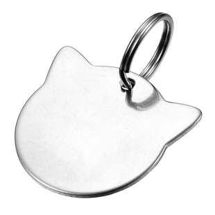 不锈钢钥匙扣挂饰防丢失幼儿园水杯标记牌手机电号码牌刻字定制