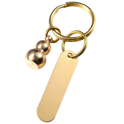 创意车载手工葫芦装饰钥匙扣挂件实心黄铜葫芦汽车钥匙扣平安礼物