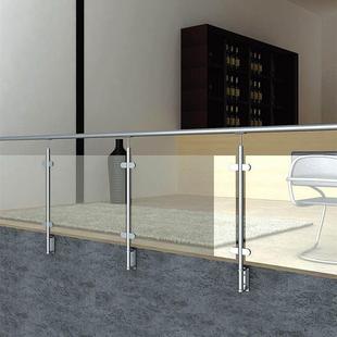 供国外组装式圆管侧装不锈钢楼梯立柱不锈钢楼梯扶手款式新颖牢固