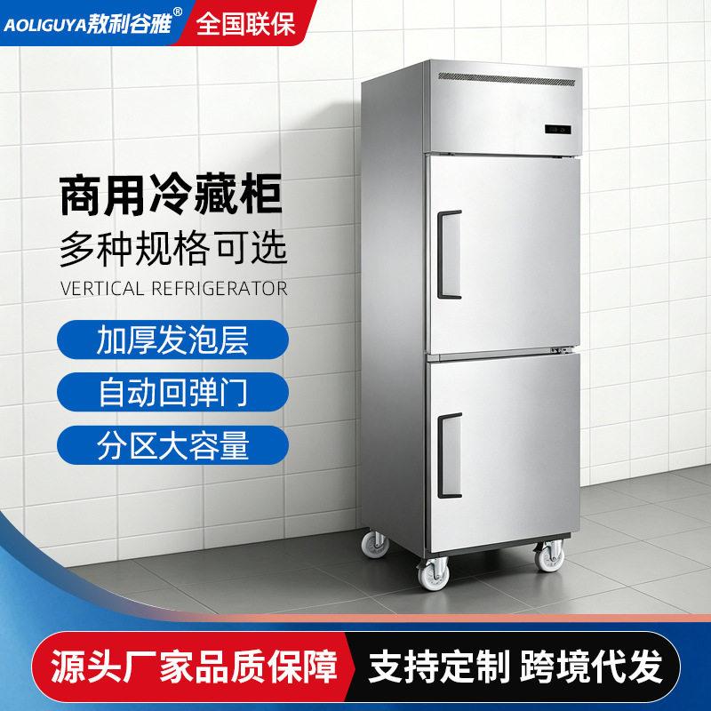 双门直冷身柜餐饮酒店商用冷冻柜直冷不锈钢冷藏柜冷藏冷冻柜