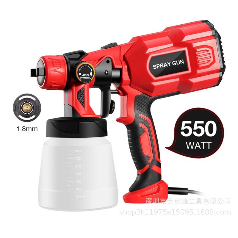 550W 220V 800ML 喷枪油漆大功率喷枪家用电动油漆喷涂机