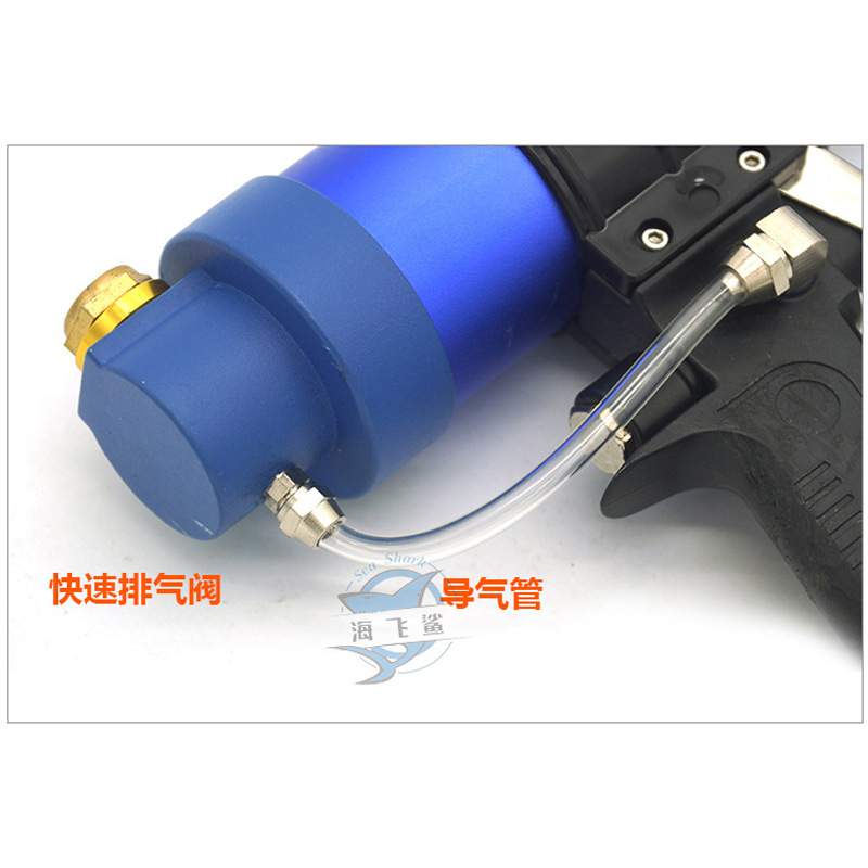 海飞鲨06K筒装软胶600ml 气动玻璃胶枪/发泡压胶 带表调速套装