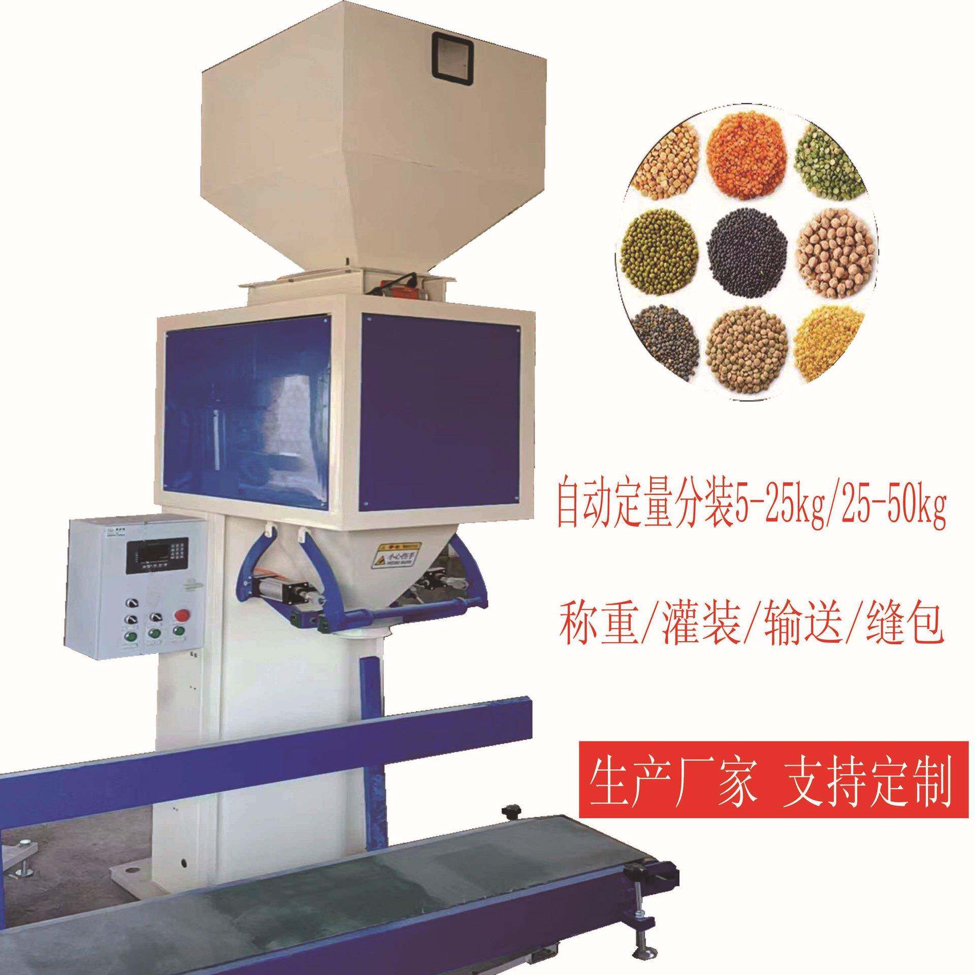 全自动水洗砂称重包装机彩石沙子分装称蜡片定量装袋封口机