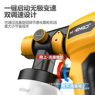 电动喷漆枪油漆喷涂机一体充锂电喷壶涂料小型乳胶漆220v