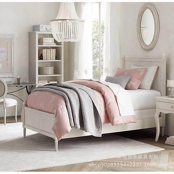 外贸RH原单美式乡村复古儿童床简约橡木床北欧现代经济型单人床,纺织面料/辅料/配套,纺织机械配件,淘宝优惠券,粉丝福利购,淘宝优惠卷