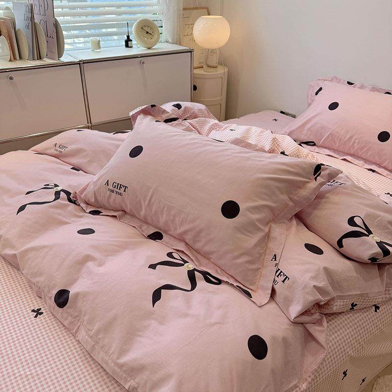 高端加厚全棉四件套秋冬保暖磨毛纯棉被套少女蝴蝶结1.8米床品,机械设备,其他机械设备,淘宝优惠券,粉丝福利购,淘宝优惠卷