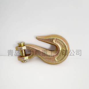 羊角抓钩镀锌奥式链条抓钩子链条起重吊钩1/4羊角抓钩滑钩