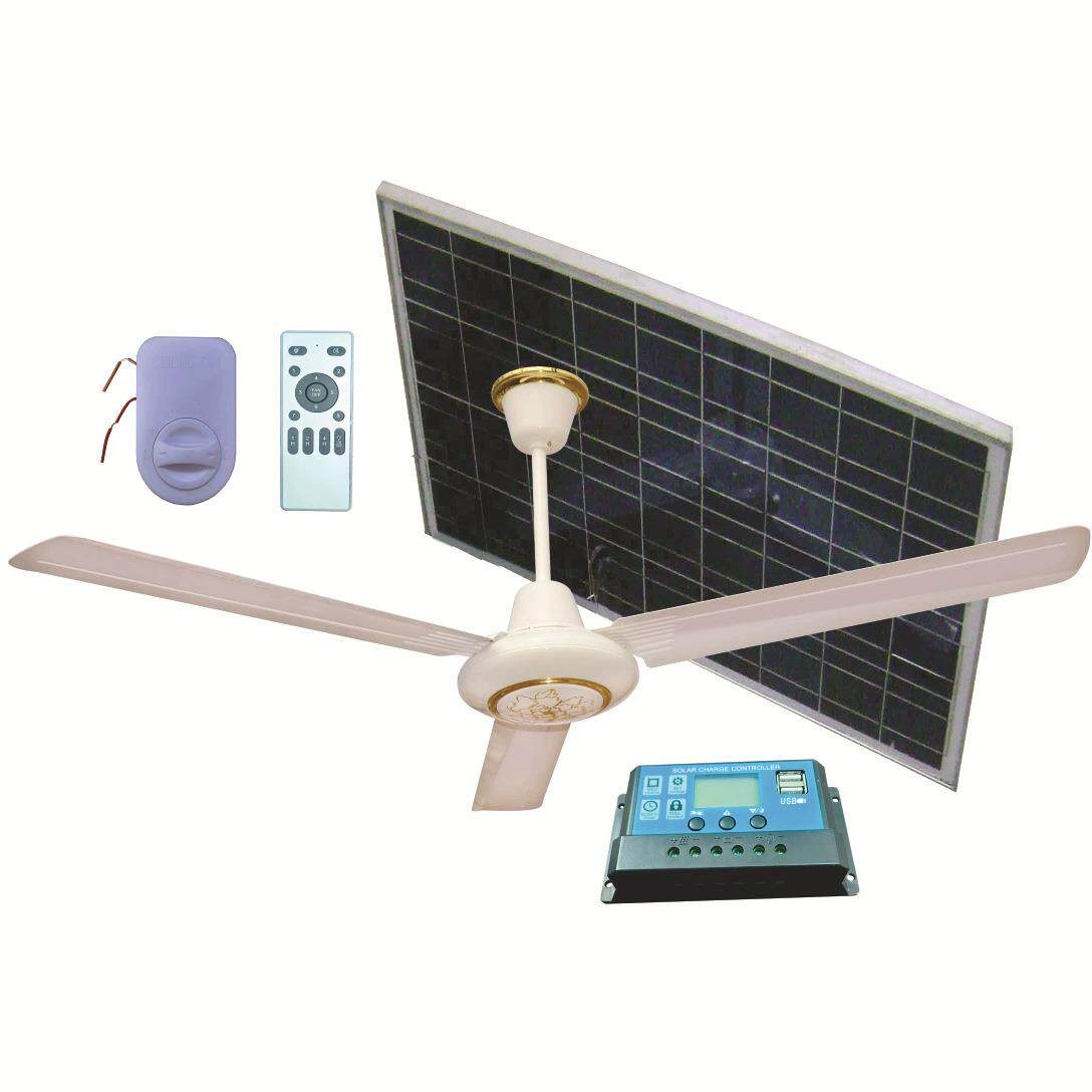 iSolfanSolarpoweredceilingfan东南亚热销12V直流太阳能吊扇