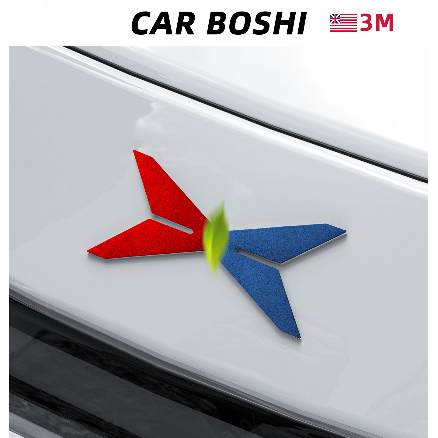 翻毛皮车头LOGO装饰贴适用于P7+