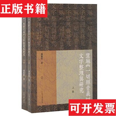 【正版现货】慧琳《一切经音义》文字整理与研究孙建伟著上海古籍出版社