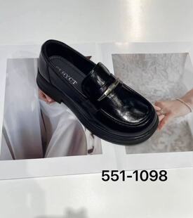 特价 551 款 女百搭休闲厚底德训鞋 1098 真皮厚底乐福鞋 S路花语断码