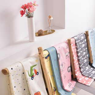 a类无荧光宝宝纯棉柔软60支贡缎布料婴儿 幼儿园床品被套布料面料