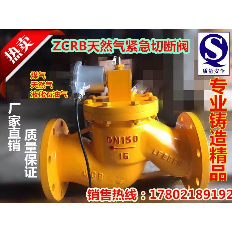 ZCRB天然气报警器防爆电磁阀天然气自动紧急切断阀DN25-400
