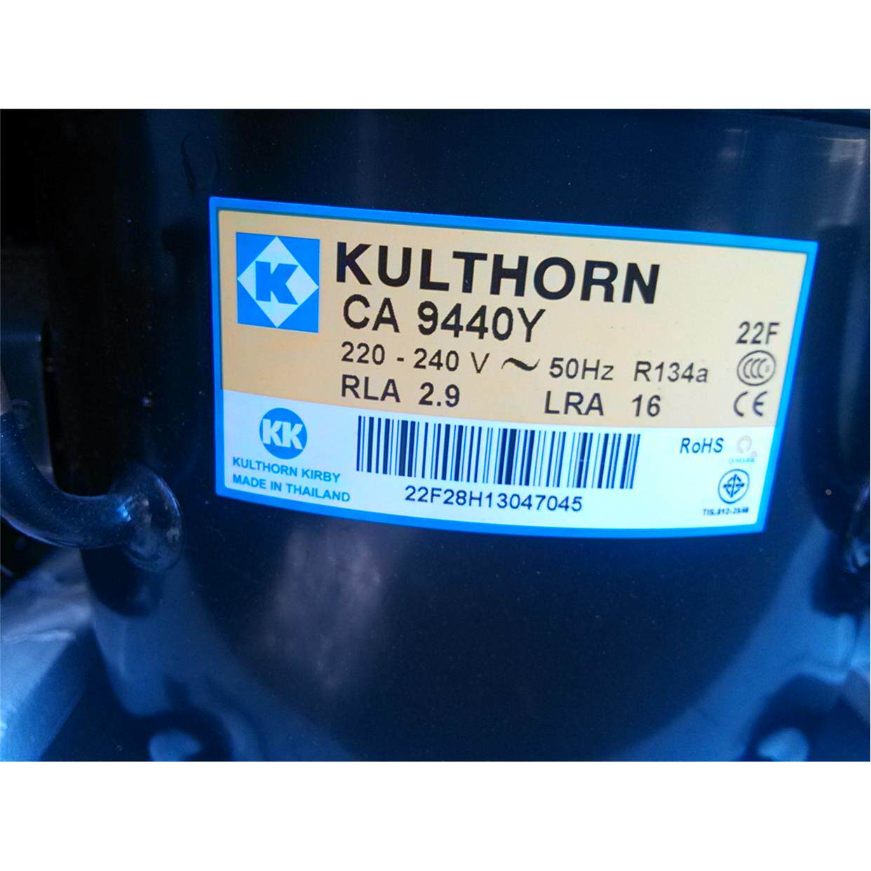 泰国KULTHORN CA9440Y R134A 冰箱 冷柜压缩机 全新原装 1/2HP
