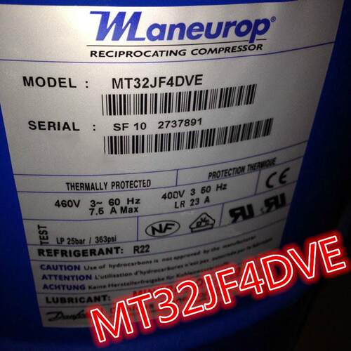 MT32JF4DVE 32JF4CVE MTZ32JF4BVE丹佛斯美优乐压缩机MT32JF5MVE