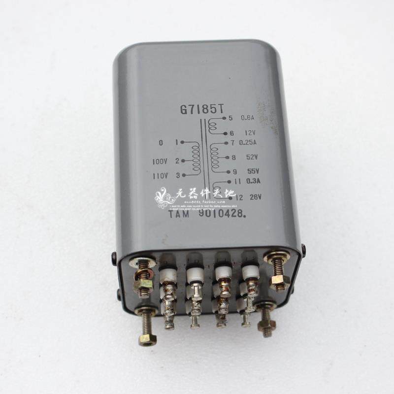 铁木兰拆机G7185T输入100V 110V电源牛  胆机变压器 参数如图