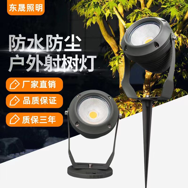 亚马逊跨境LED草坪插地射灯