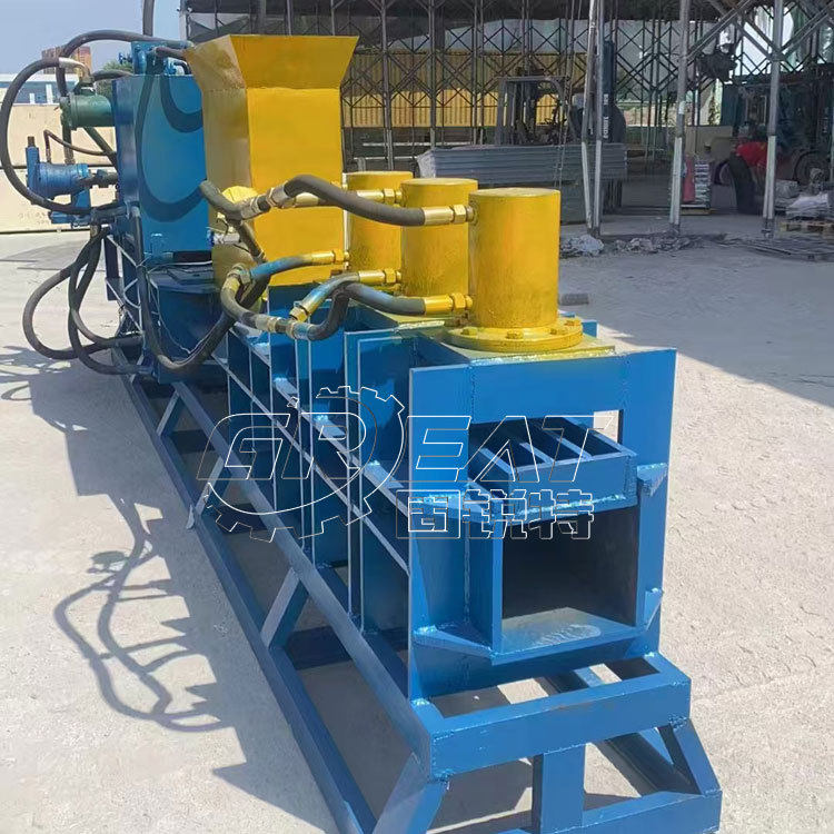 纸屑压块打包机 纸浆挤压成块设备 碎纸压块机