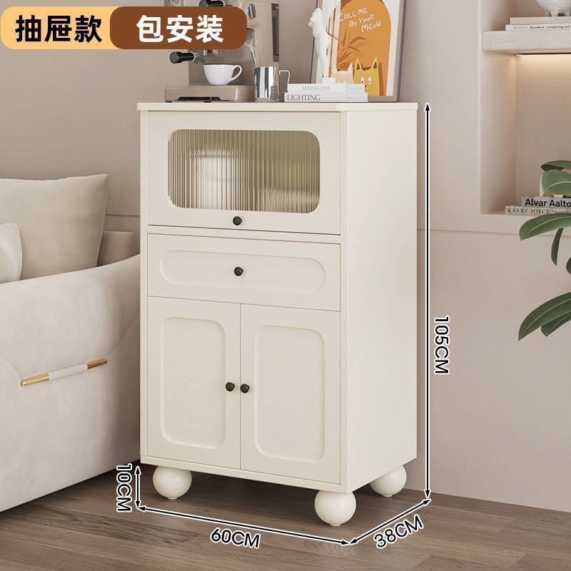 法式田园客厅多功能储物斗柜