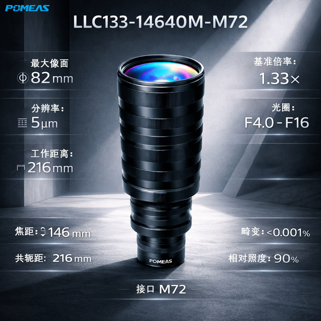 16x线扫工业检测镜头5um精度