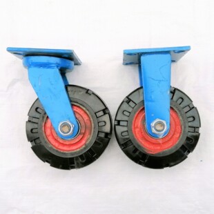 脚轮万向轮 特重轮 加重轮超重轮 铁芯橡胶轮厚支架轮 升翔脚轮