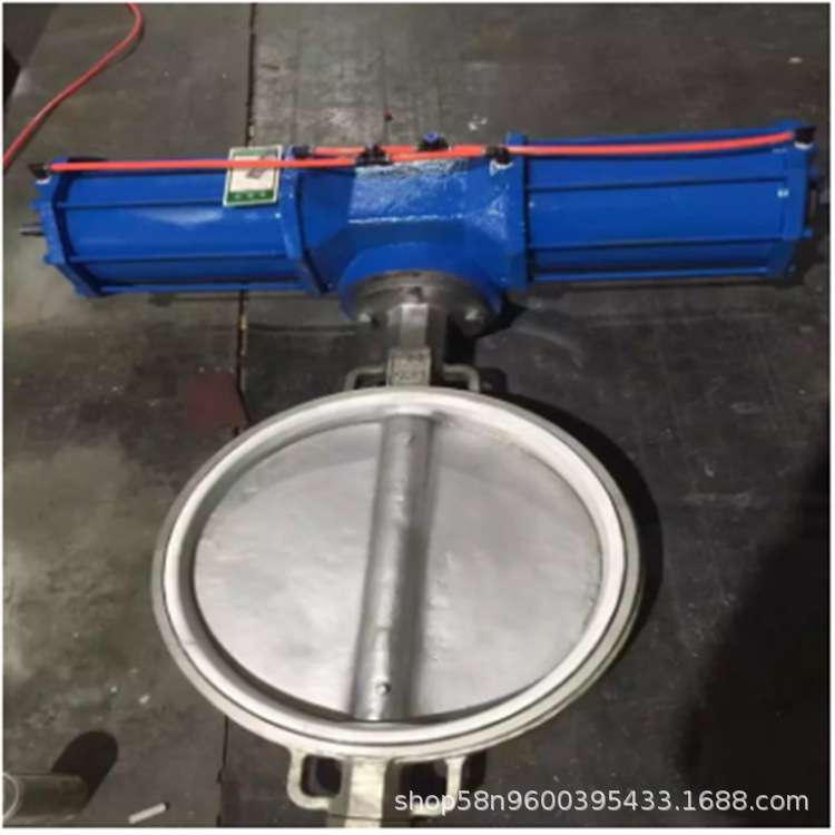 D671XP-10C 气动不锈钢板对夹软密封蝶阀 单作用双作用气缸