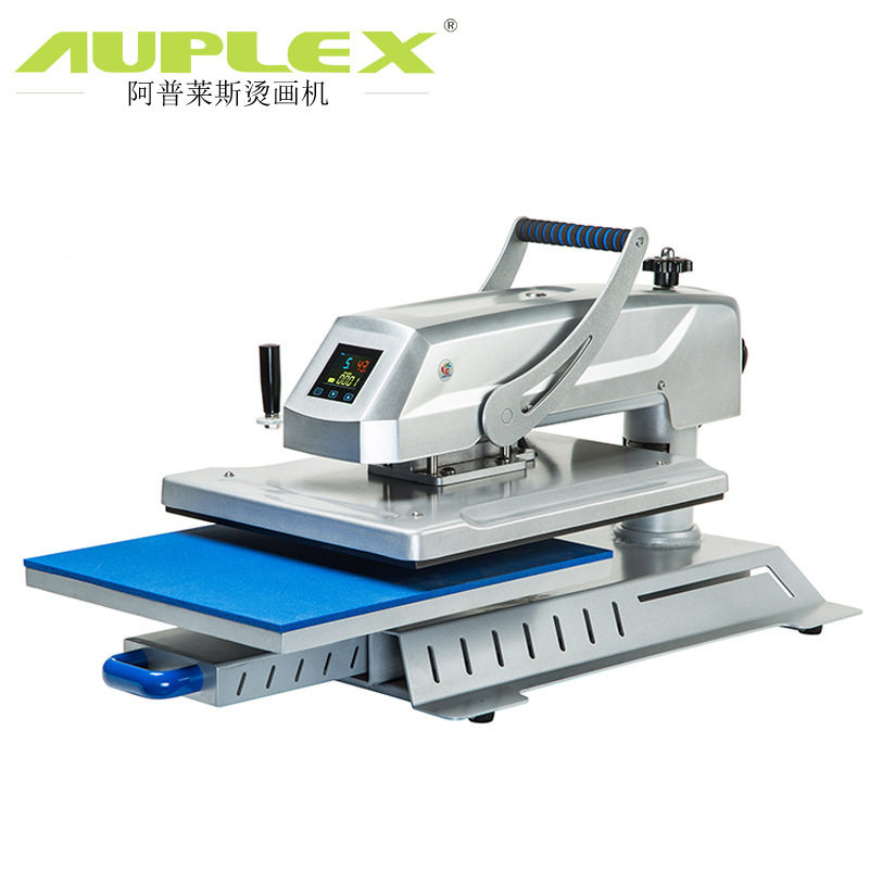 新款烫画机珠光银 热转印机器40*50cm摇头烫印机锦旗热压机进出口