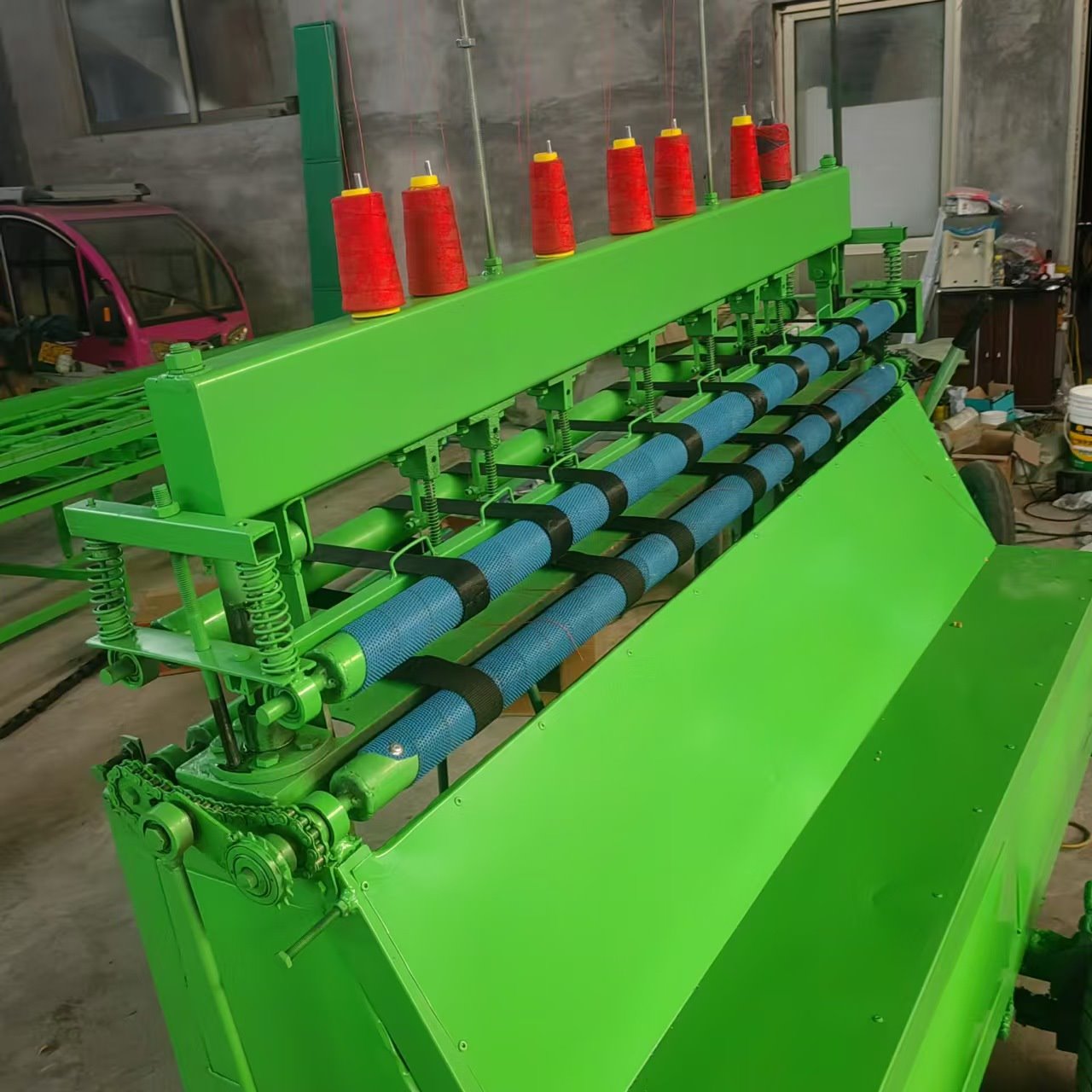 多针棉门帘缝被机 辉彭厂家直销套被机设备 节能型无梭引被机