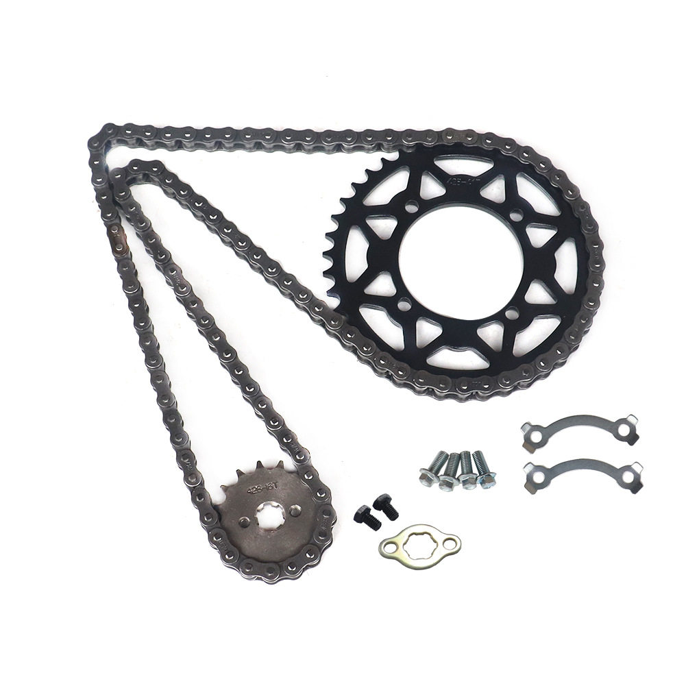 批发 越野摩托车配件小高赛链轮发动机小齿轮小飞428链条套件链盘