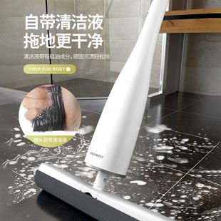 懒人胶棉地拖 海绵拖把家用一拖净吸水免手洗卫生间家用2024新款