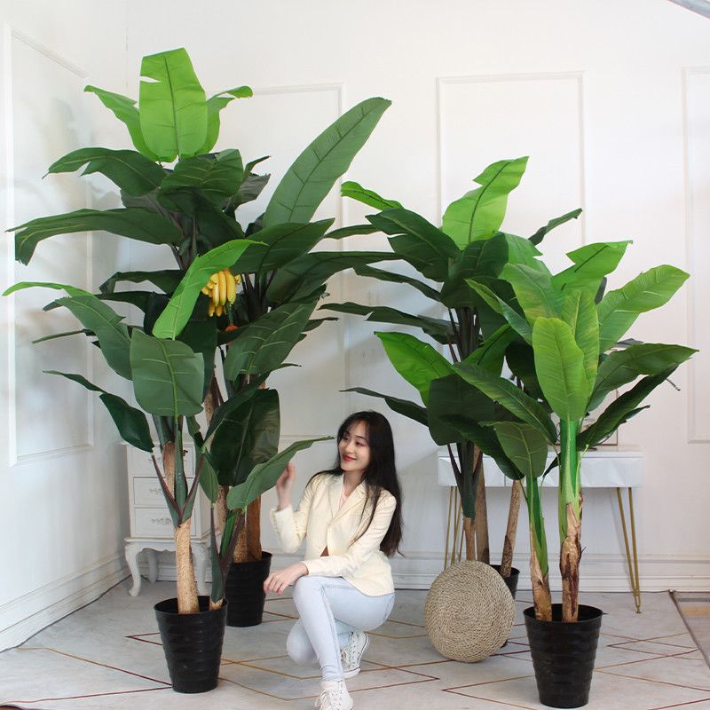 芭蕉树仿真植物室内装饰大型假树落地盆栽客厅摆件绿植造景仿真树