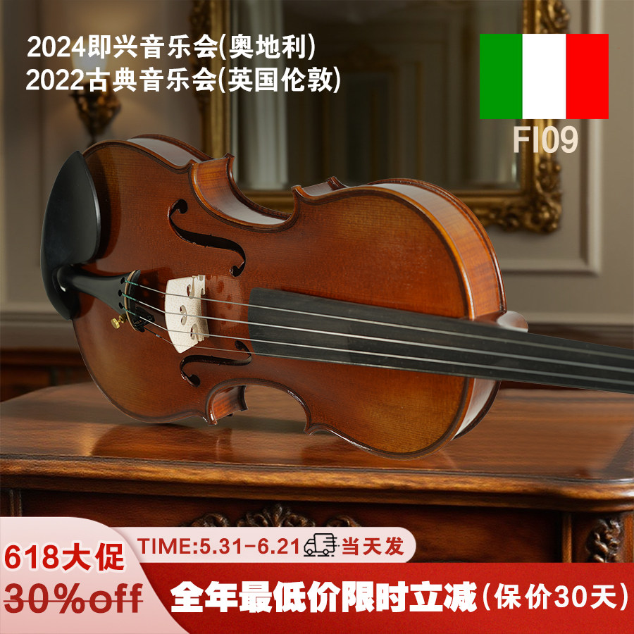 Fiorin菲奥里尼Fi09手工小提琴官方旗舰店成人儿童初学者乐团考级