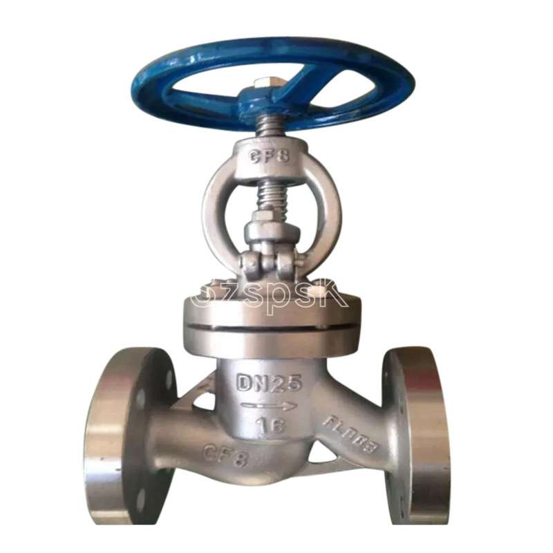 手动304 316L不锈钢法兰高温蒸汽良工截止阀J41W-16p DN25 32 50