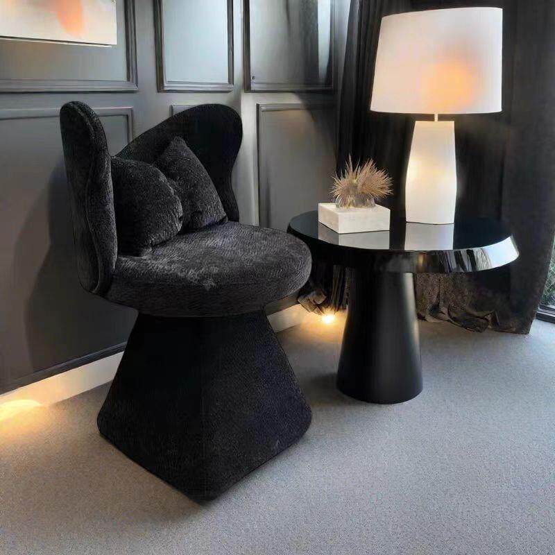 高级感蝴蝶化妆椅法式梳妆台椅子衣帽间靠背凳子中古风可旋转餐椅