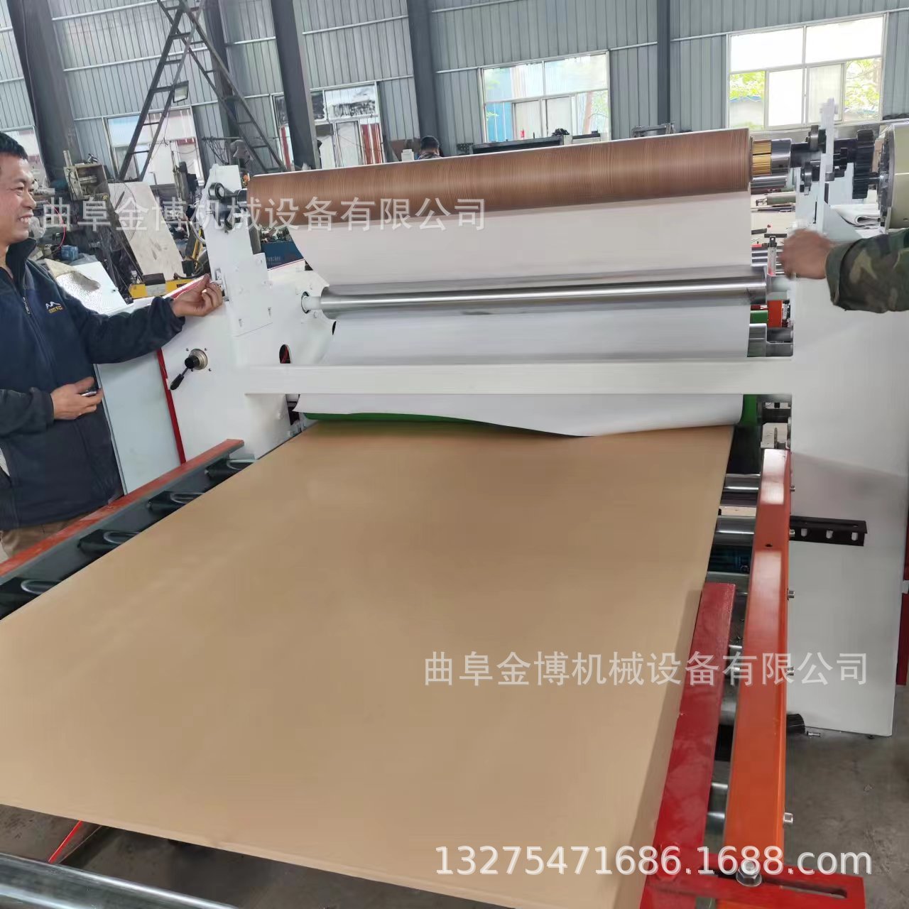 热冷两用贴面机镀铬辊一次成型