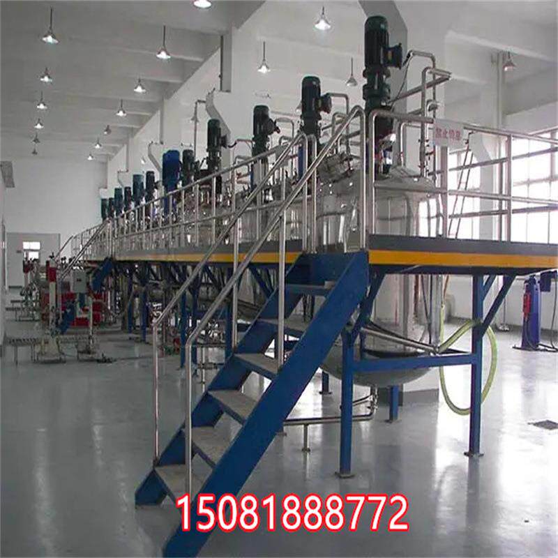 高分子化合物生产设备不锈钢搅拌罐乳液聚合釜盘管蒸汽加热反应釜