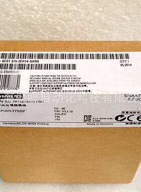 6ES7315-2EH14-0AB0  S7-300 CPU 315-2 PN/DP中央处理器