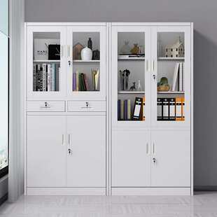 办公文件柜铁皮柜档案柜资料柜带锁矮柜储物柜财务抽屉凭证更衣柜