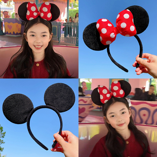 迪士尼米奇米妮发箍儿童头箍女童可爱发卡头饰网红拍照发饰头饰女
