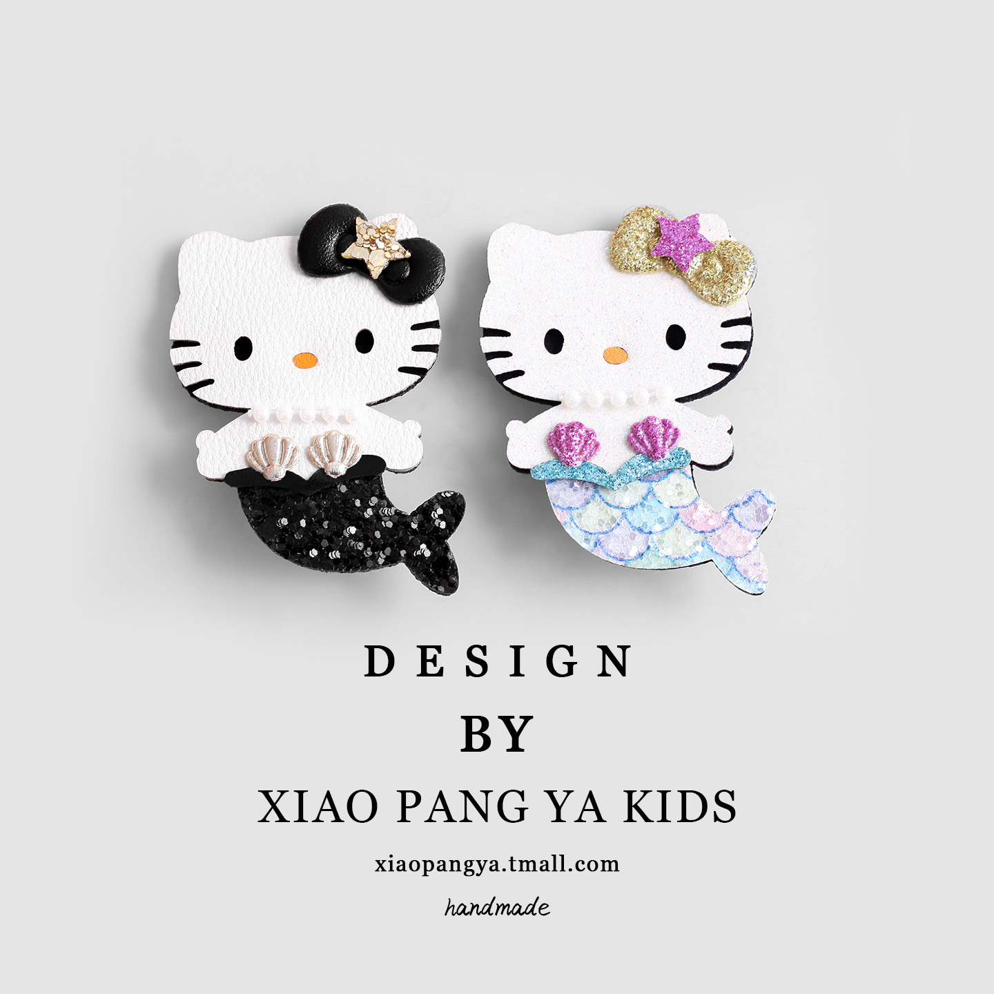 小女孩甜美卡通kt猫咪美人鱼