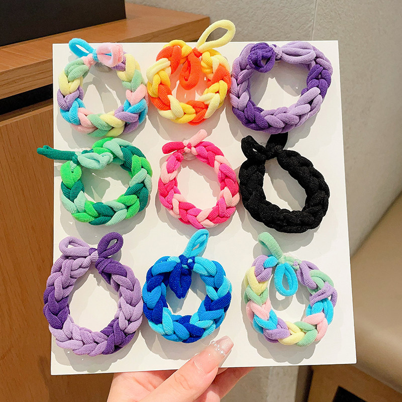 儿童手工彩色发绳高弹力耐用皮筋扎头发不伤发皮套女头绳扎高马尾,童装/婴儿装/亲子装,发饰,淘宝优惠券,粉丝福利购,淘宝优惠卷