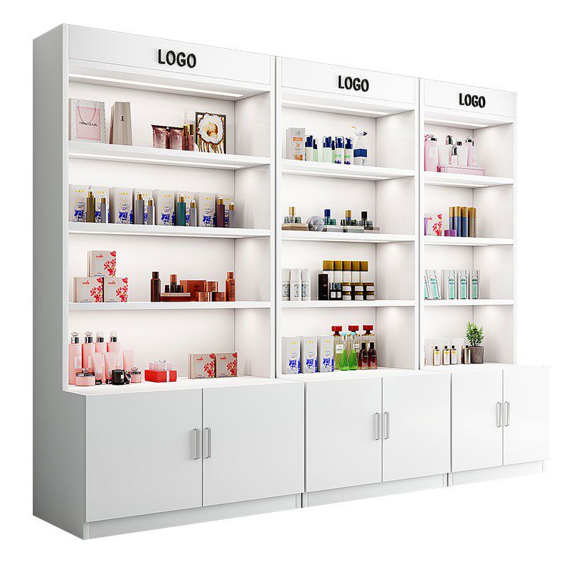 化妆品展示柜美甲理发店货柜超市礼品样品展示架美T容院产品陈列