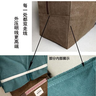 收纳棉被袋帆布手提大p容量幼儿园装被子袋环保防灰尘可水洗行李