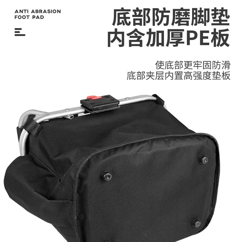 自行车车筐山地车前车筐车篓折叠菜篮单车篮子前置手提Z帆布车前