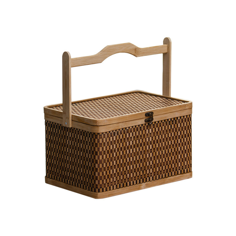 竹篮子竹编篮鸡蛋中秋月饼端午粽子包装竹盒特产干果竹Z筐收纳竹