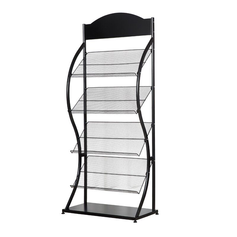 杂志收纳架报刊架书报展示架收纳置D物架宣传资料架落地立式报纸